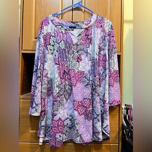 Link Multicolor Floral Women's Tunic